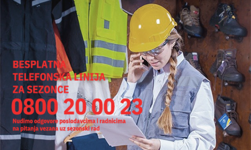 Besplatna telefonska linija za sezonce