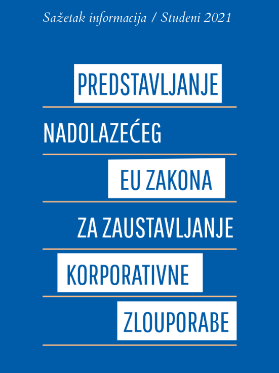 O prijedlogu EU zakona za zaustavljanje korporativne odgovornosti